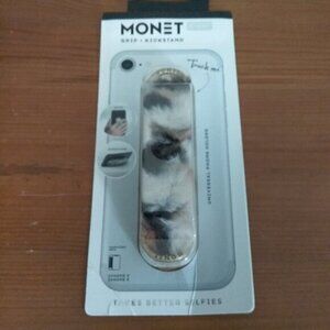 NEW Monet Plush Grip-Kickstand Strap LIGHTER Animal Print
